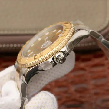 YACHT MASTER 1 GOLDMIX (GOLDEN DIAL ) STAINLESS STEEL 40MM 16623 - Image 3