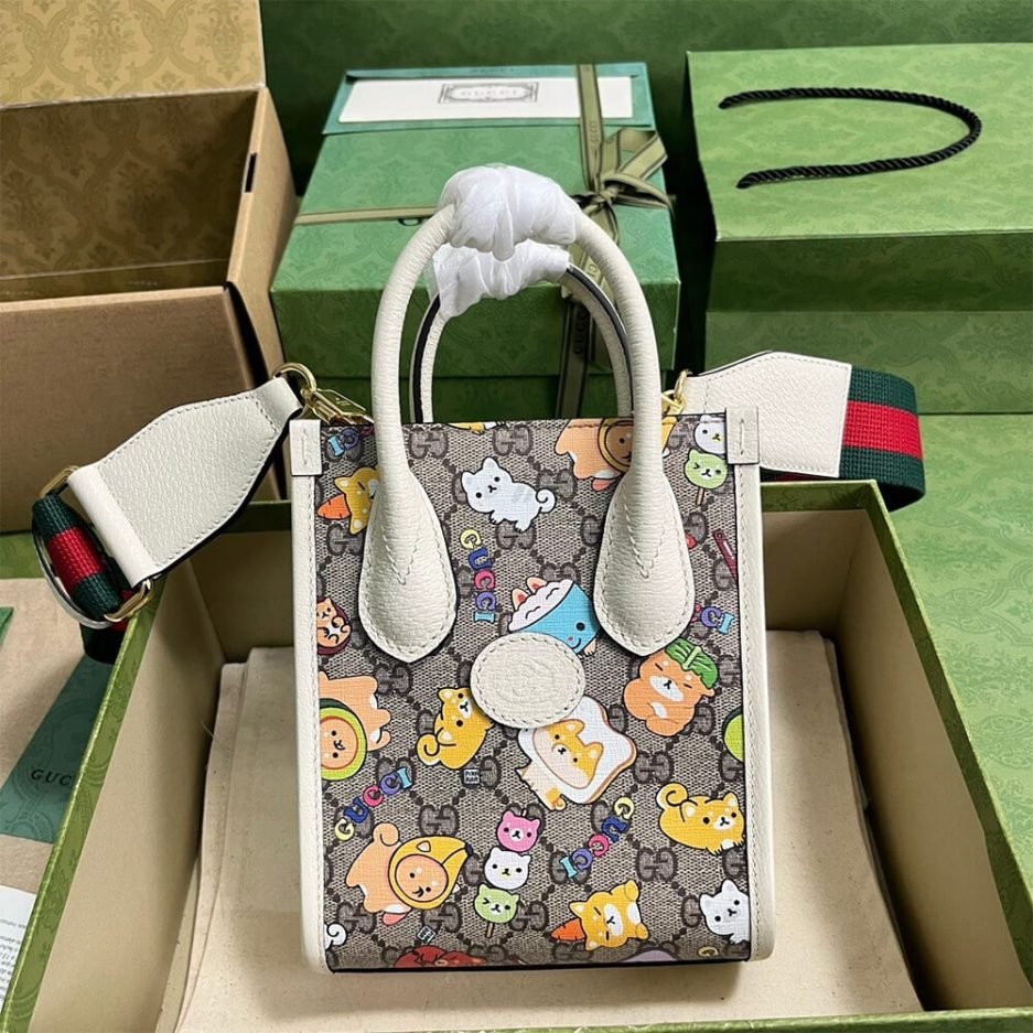 GUCCI ANIMAL PRINT MINI TOTE BAG - Image 2