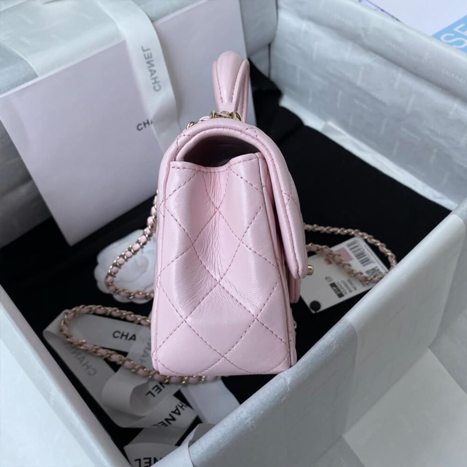 CHANEL Mini Classic Handbag With Top Handle - Image 3