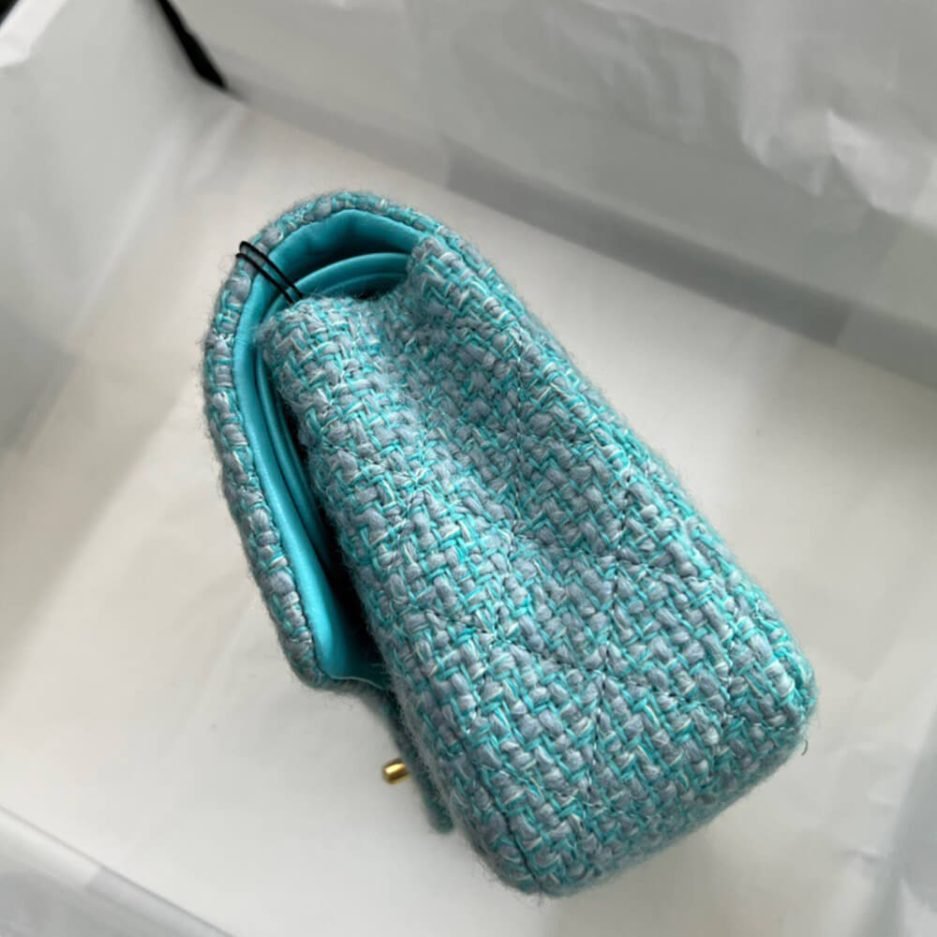 Chanel Tweed Medium Classic Flap Bag - Image 3