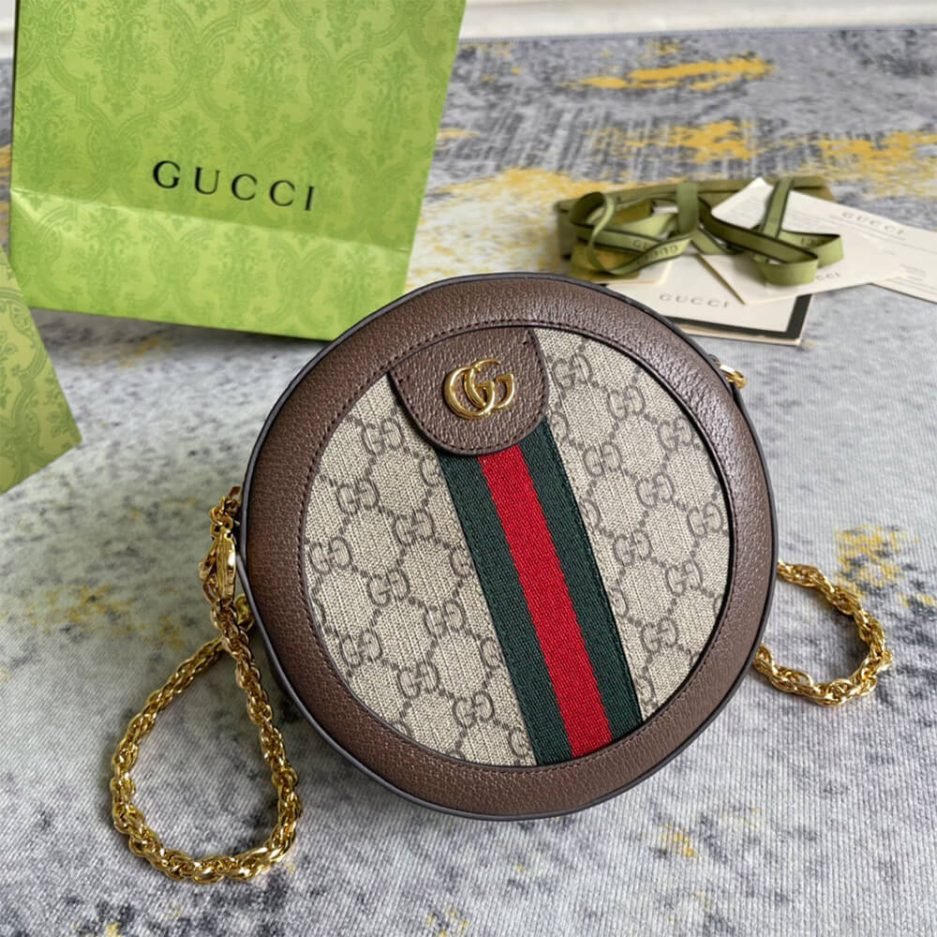 Ophidia GG mini round shoulder bag - Image 3