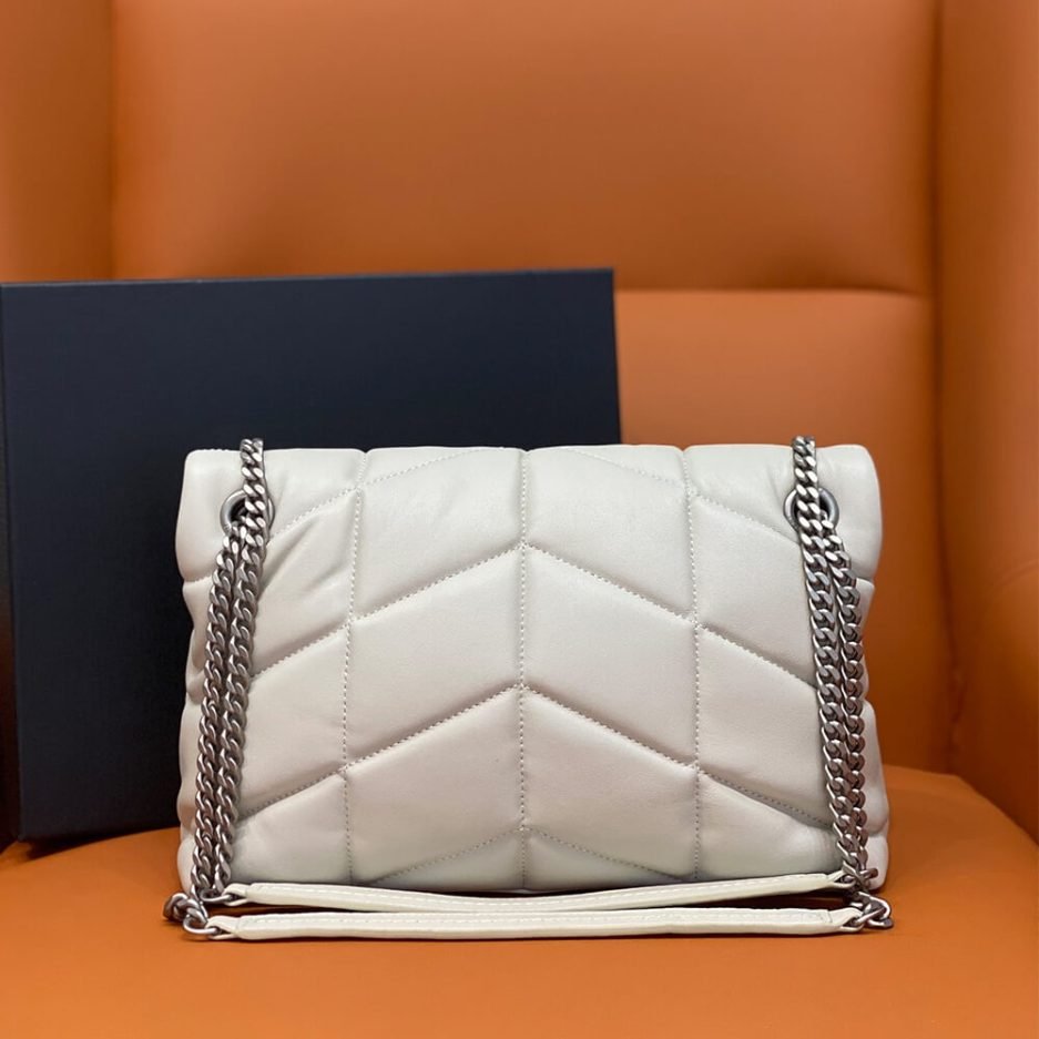 PUFFER SMALL CHAIN BAG IN QUILTED LAMBSKIN - Image 4