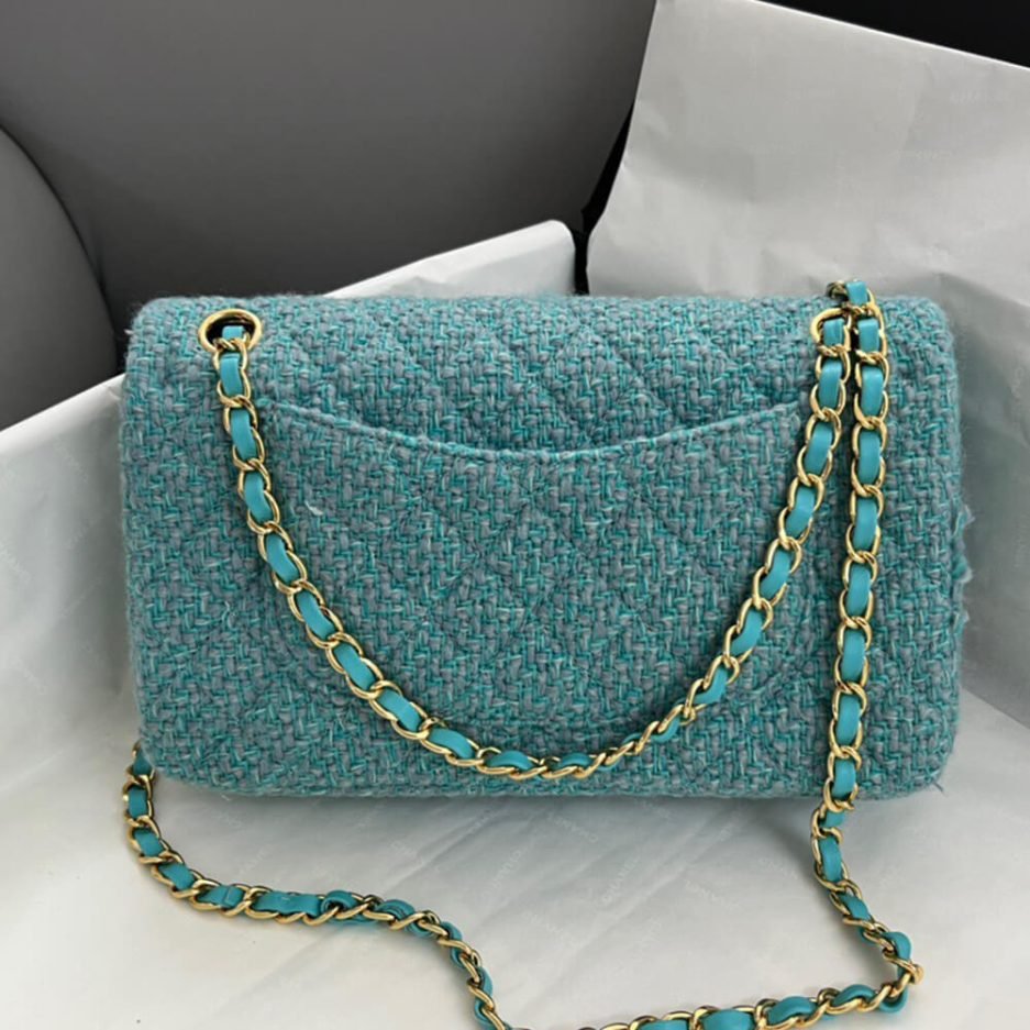 Chanel Tweed Medium Classic Flap Bag - Image 4