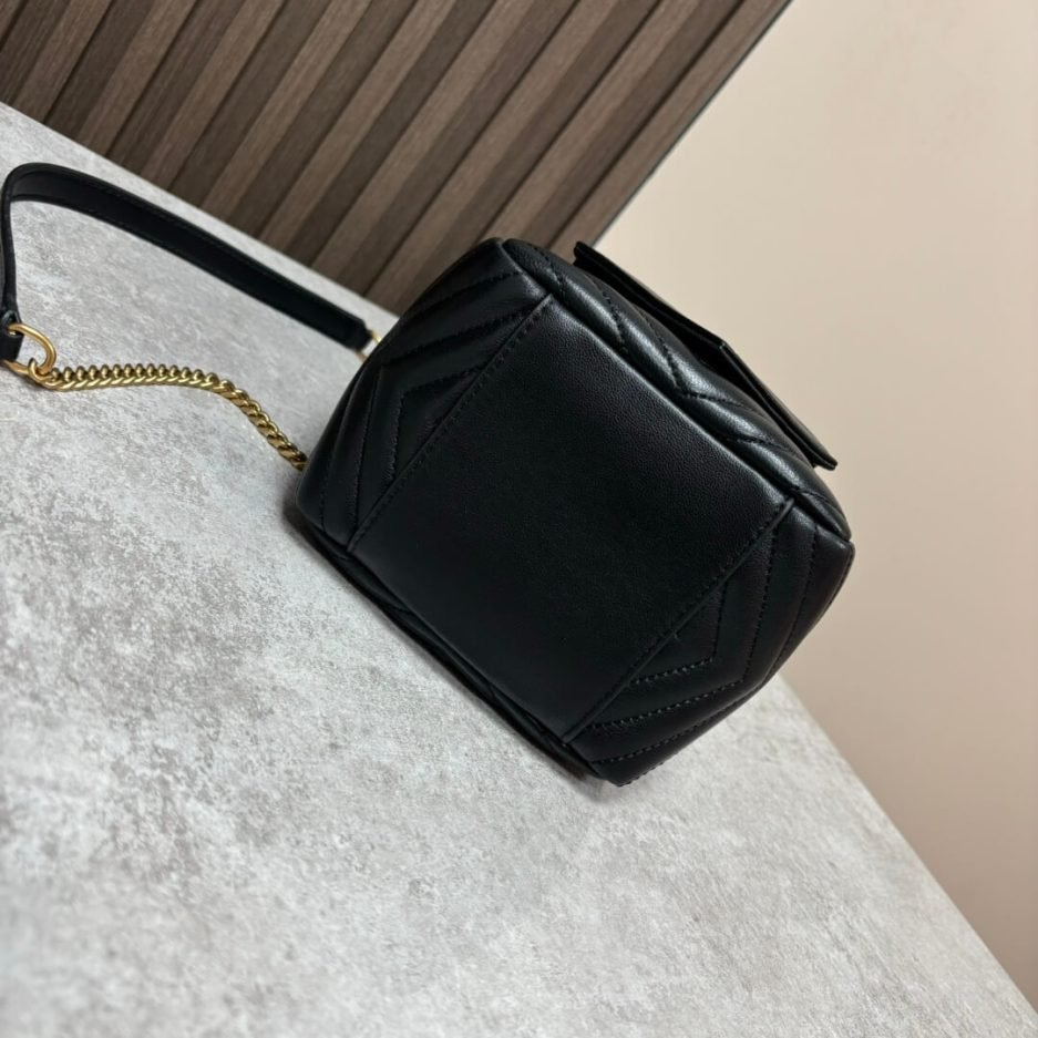 YSL Joe quilted lambskin mini bucket - Image 5