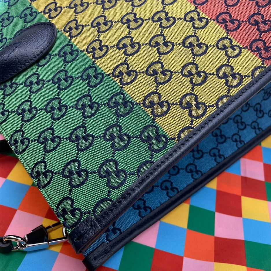 GG Multicolour large tote bag - Image 7