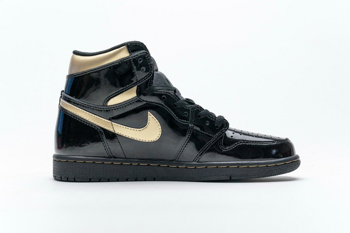 LJR Batch Air Jordan 1 Retro High Black Metallic Gold (2020) 555088-032 - Image 2