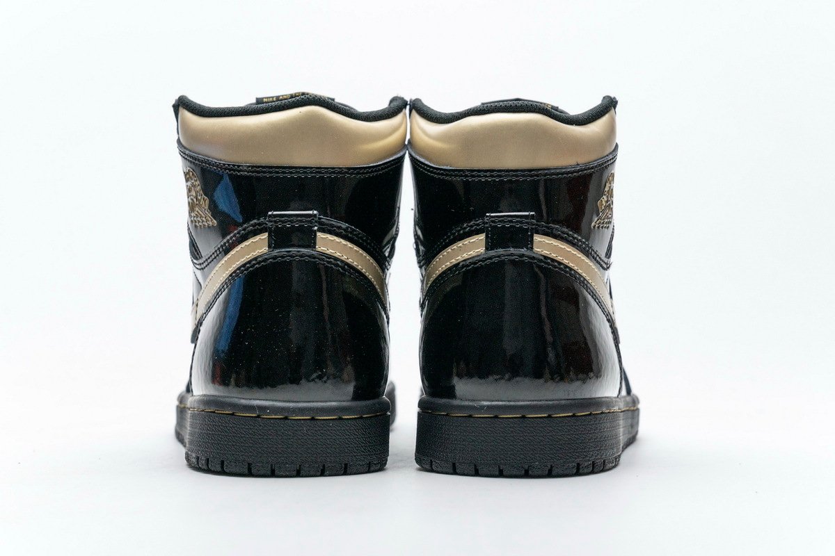 LJR Batch Air Jordan 1 Retro High Black Metallic Gold (2020) 555088-032 - Image 4