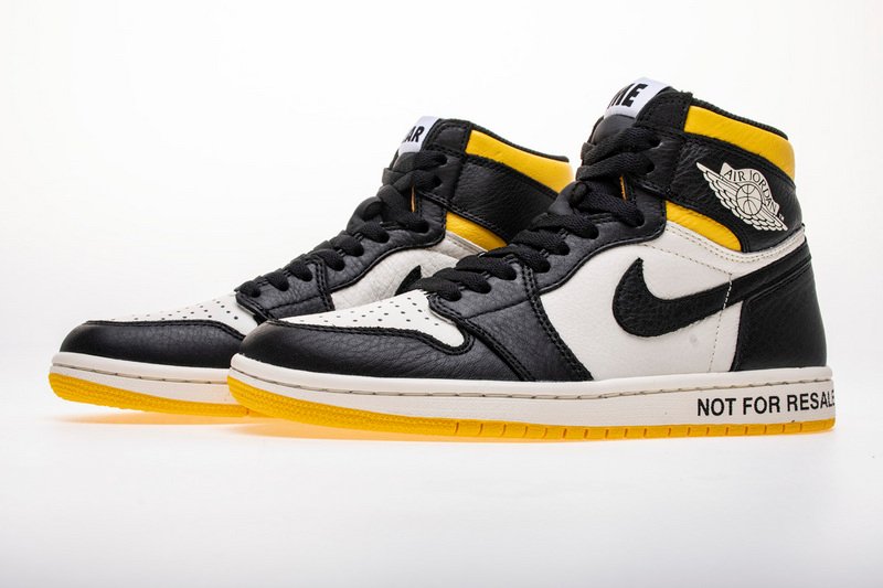 LJR Batch Air Jordan 1 Retro High "Not for Resale" Varsity Maize 861428-107 - Image 3