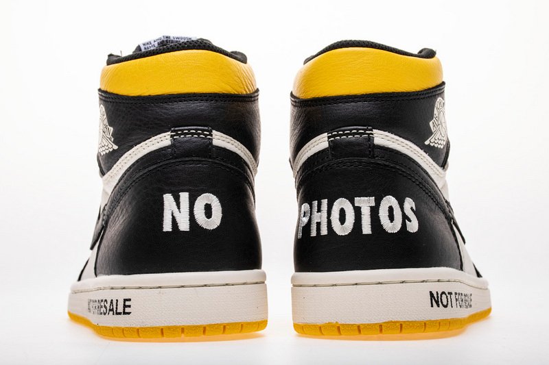 LJR Batch Air Jordan 1 Retro High "Not for Resale" Varsity Maize 861428-107 - Image 4