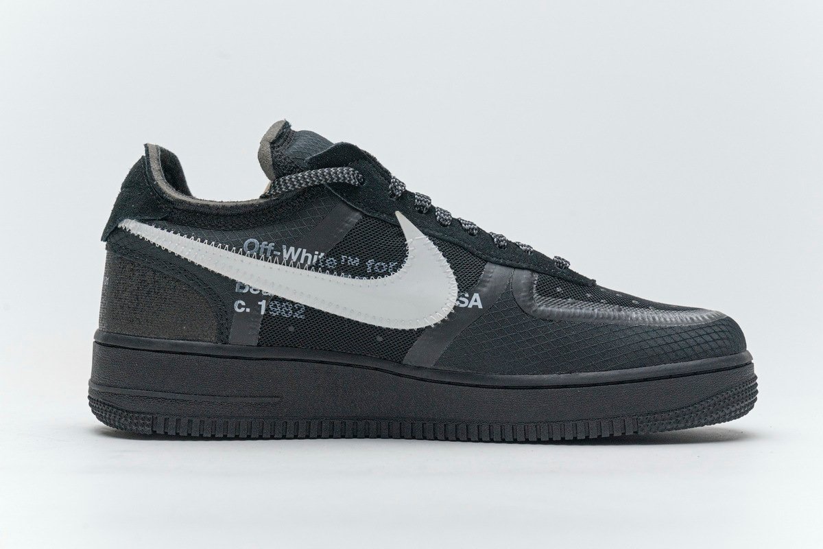 PK God Batch Nike Air Force 1 Low Off-White Black White AO4606-001 - Image 2