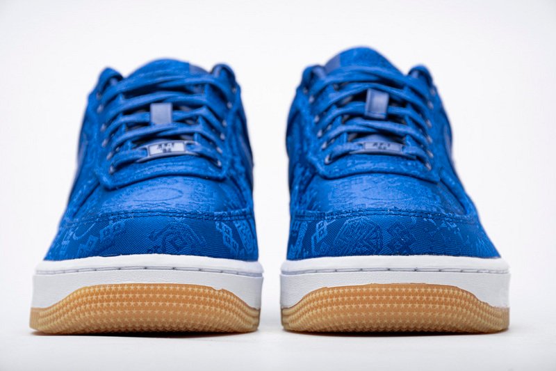 PK God Batch Nike Air Force 1 Low CLOT Blue Silk CJ5290-400 - Image 3