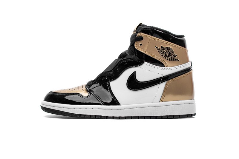 PK God Batch Air Jordan 1 Retro High NRG Patent Gold Toe 861428-007
