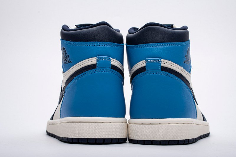 PK God Batch Air Jordan 1 Retro High Obsidian UNC 555088-140 - Image 4