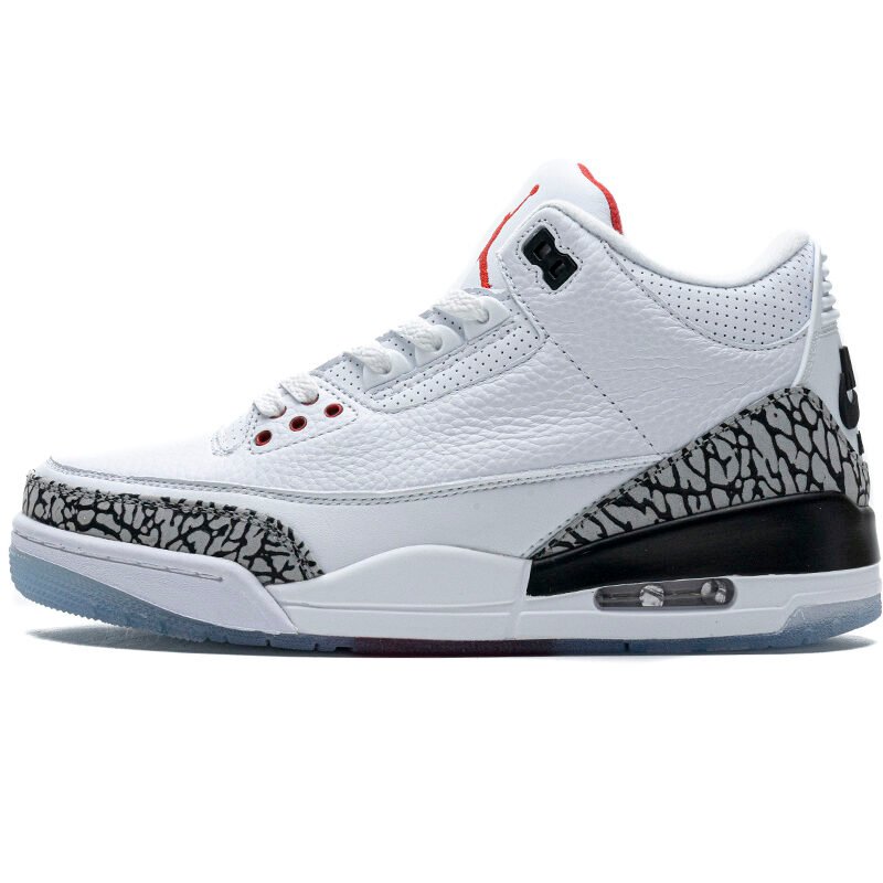 PK God Batch Air Jordan 3 Retro Free Throw Line White Cement 923096-101
