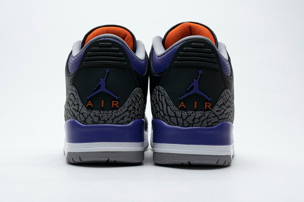 PK God Batch Air Jordan 3 Retro Black Court Purple CT8532-050 - Image 4