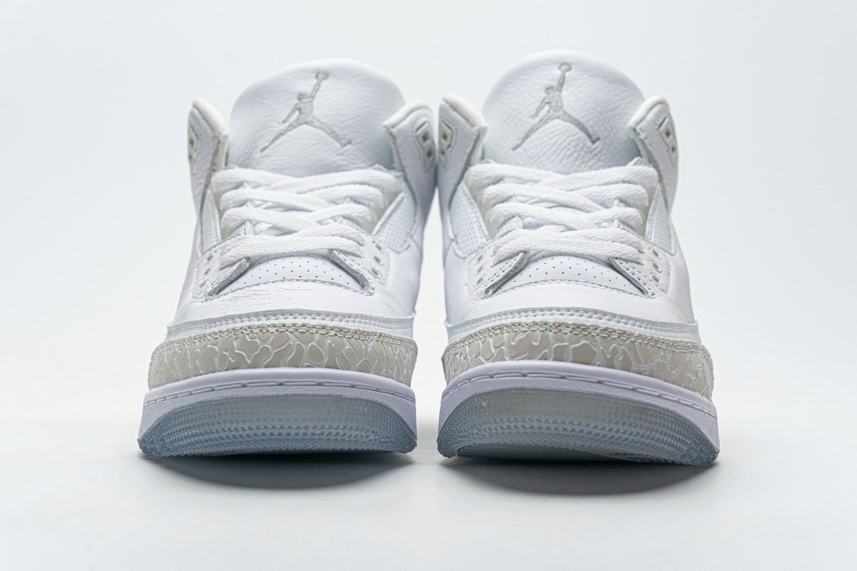 PK God Air Batch Jordan 3 Retro Pure White 136064-111 - Image 3