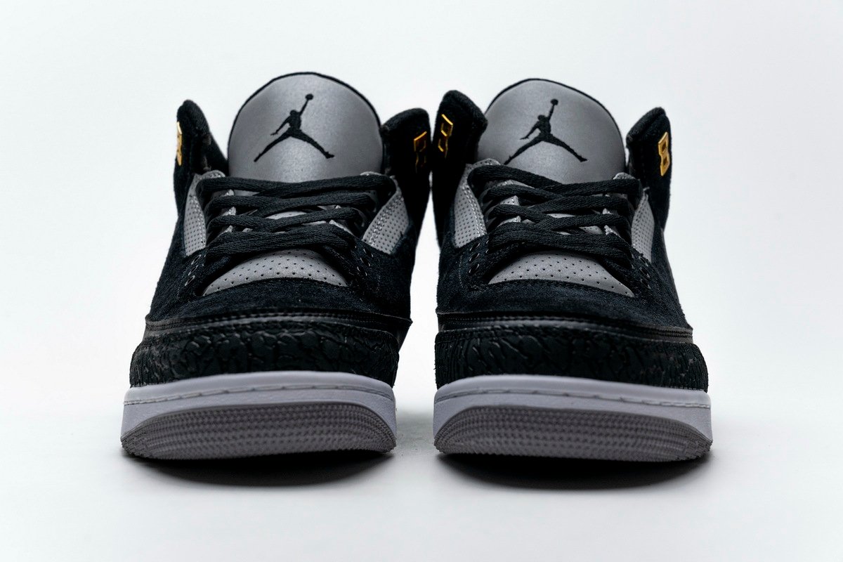 PK God Batch Air Jordan 3 Retro Tinker Black Cement Gold CK4348-007 - Image 3