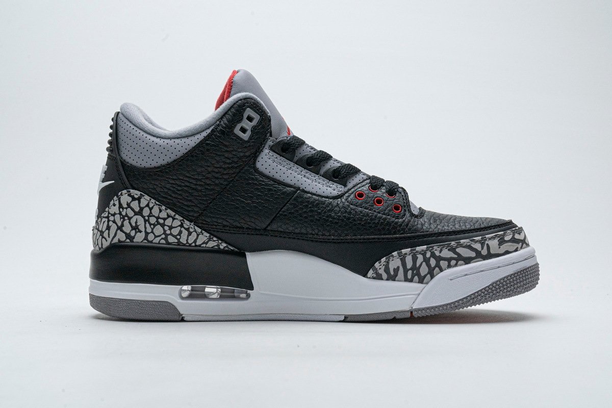 PK God Batch Air Jordan 3 Retro Black Cement 854262-001 - Image 2