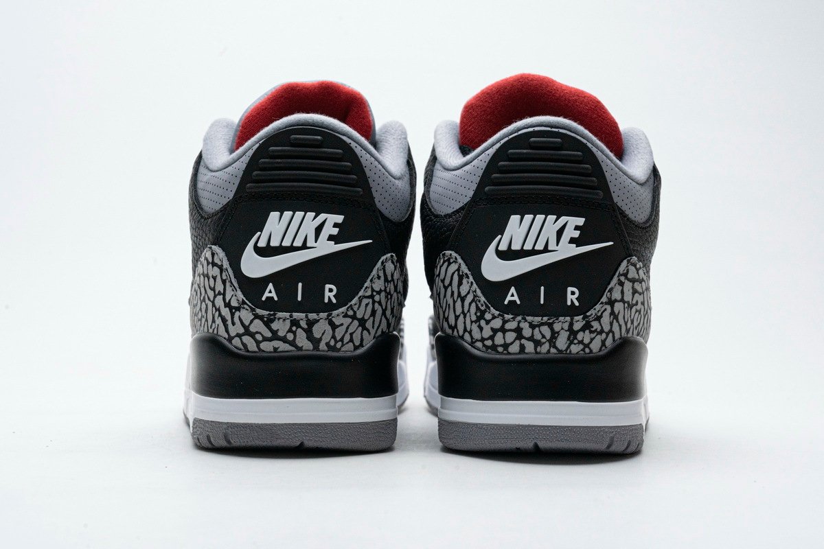 PK God Batch Air Jordan 3 Retro Black Cement 854262-001 - Image 4