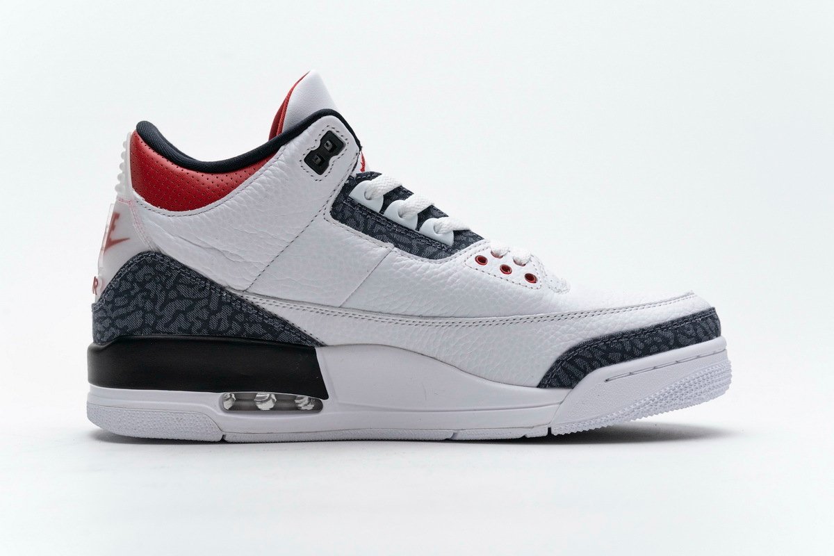 PK God Batch Air Jordan 3 Retro SE Fire Red Denim (2020) CZ6431-100 - Image 2