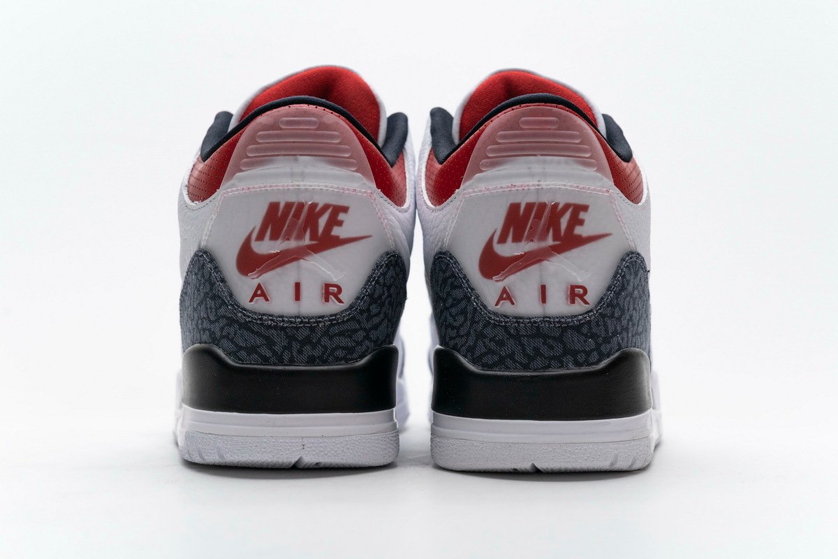 PK God Batch Air Jordan 3 Retro SE Fire Red Denim (2020) CZ6431-100 - Image 4