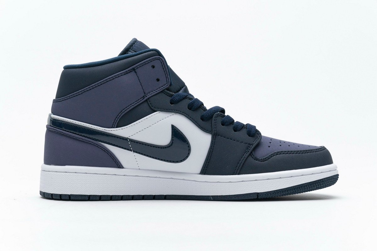 PKstockx Air Jordan 1 Mid Obsidian Sanded Purple 554724-445 - Image 2
