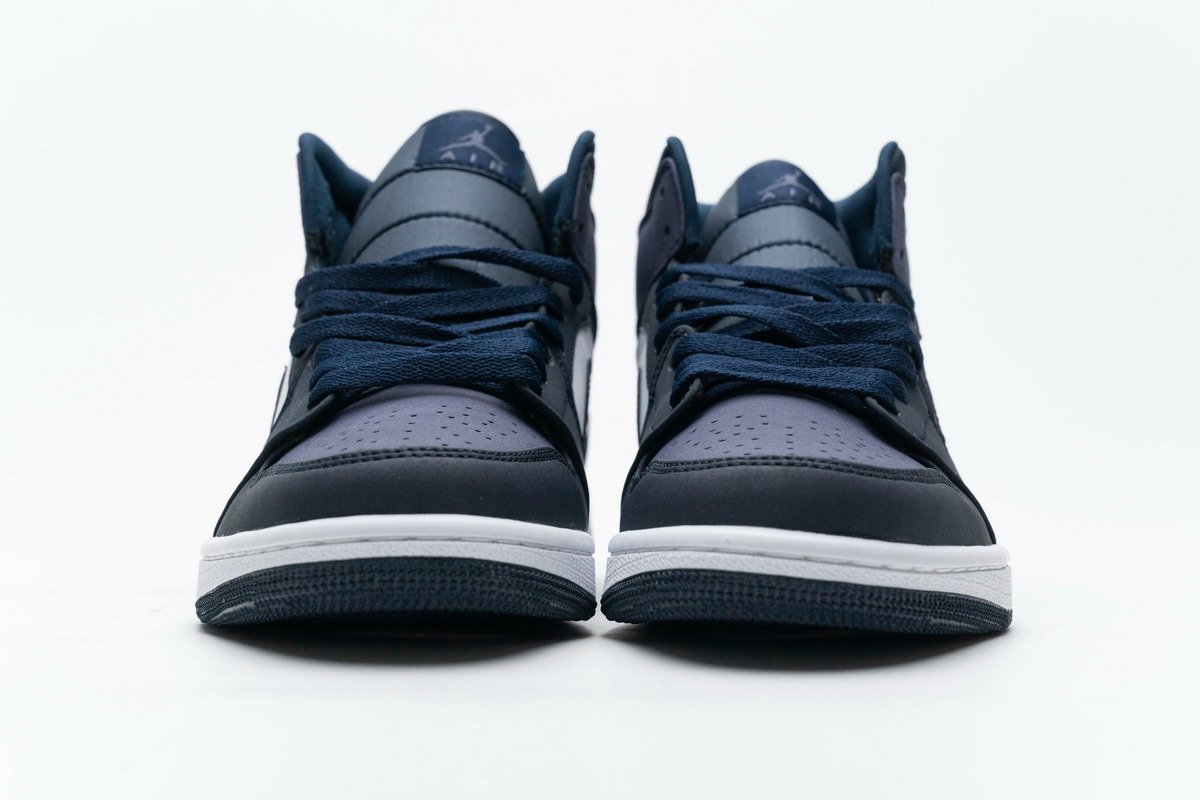 PKstockx Air Jordan 1 Mid Obsidian Sanded Purple 554724-445 - Image 3