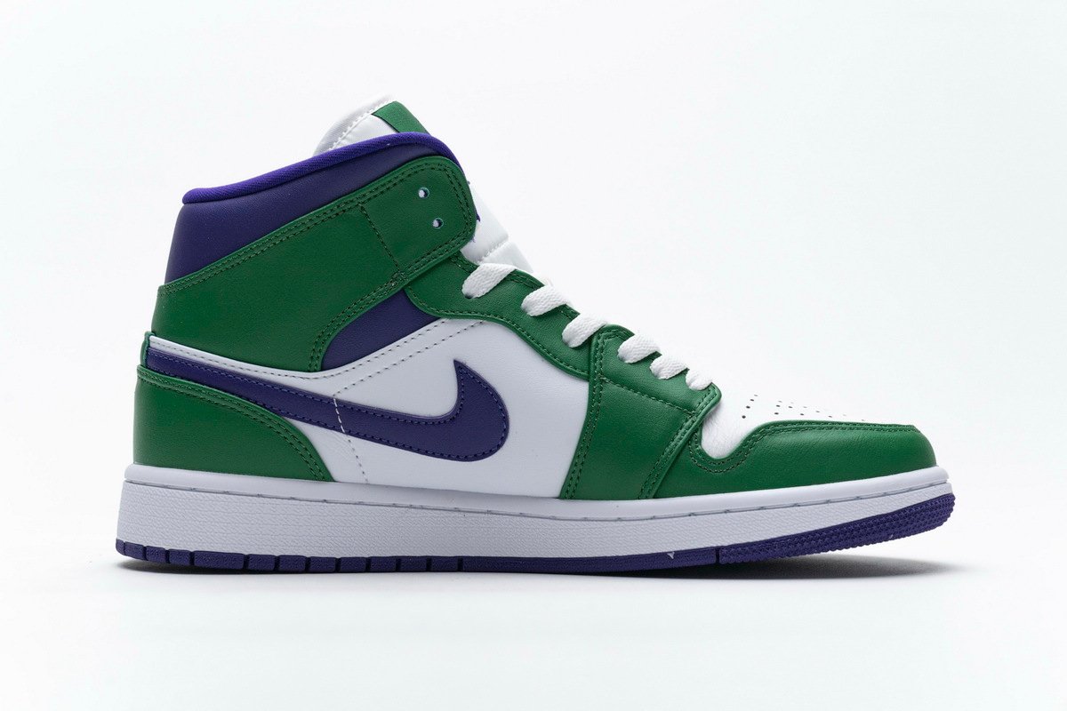PKstockx Air Jordan 1 Mid Incredible Hulk (GS) 554725-300 - Image 2