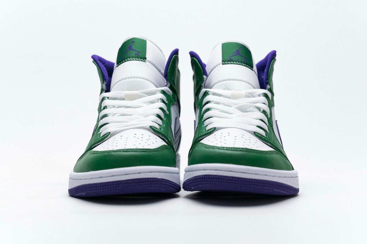 PKstockx Air Jordan 1 Mid Incredible Hulk (GS) 554725-300 - Image 3