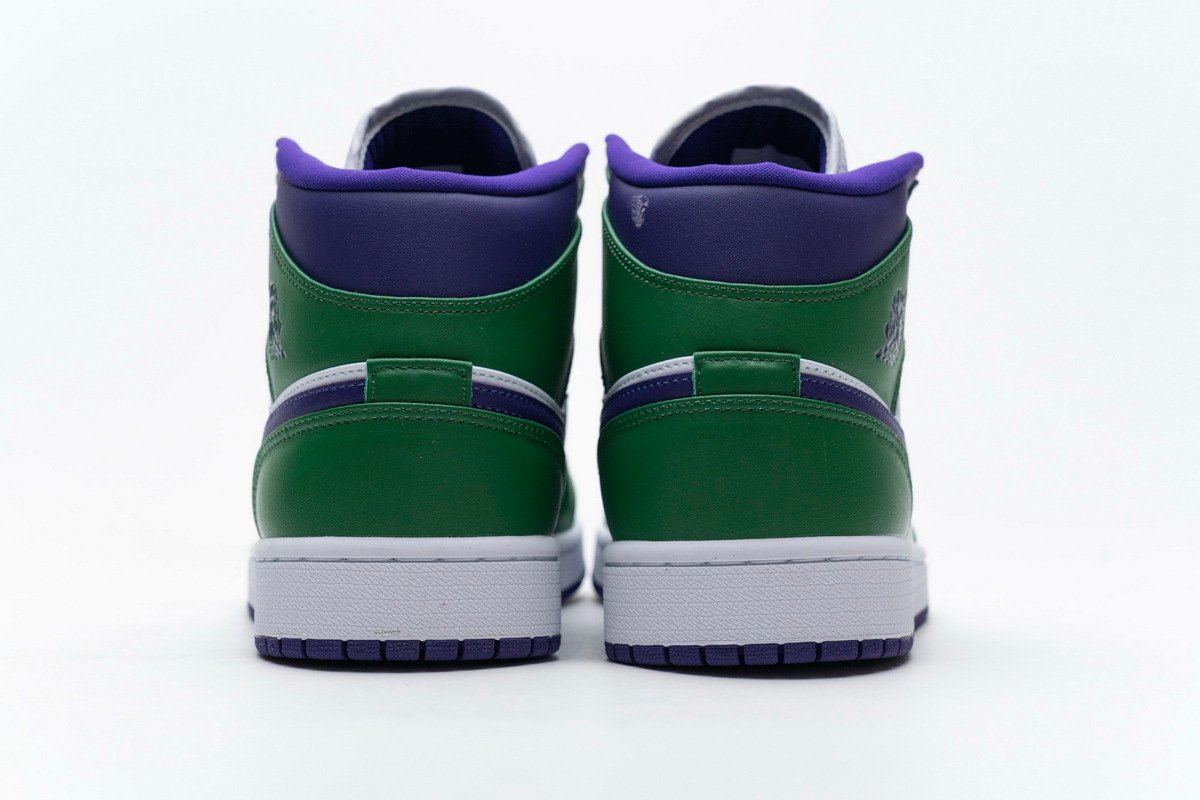 PKstockx Air Jordan 1 Mid Incredible Hulk (GS) 554725-300 - Image 4