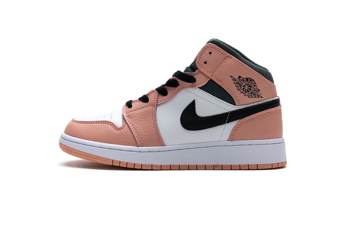 PKstockx Air Jordan 1 Mid Pink Quartz (GS) 555112-603