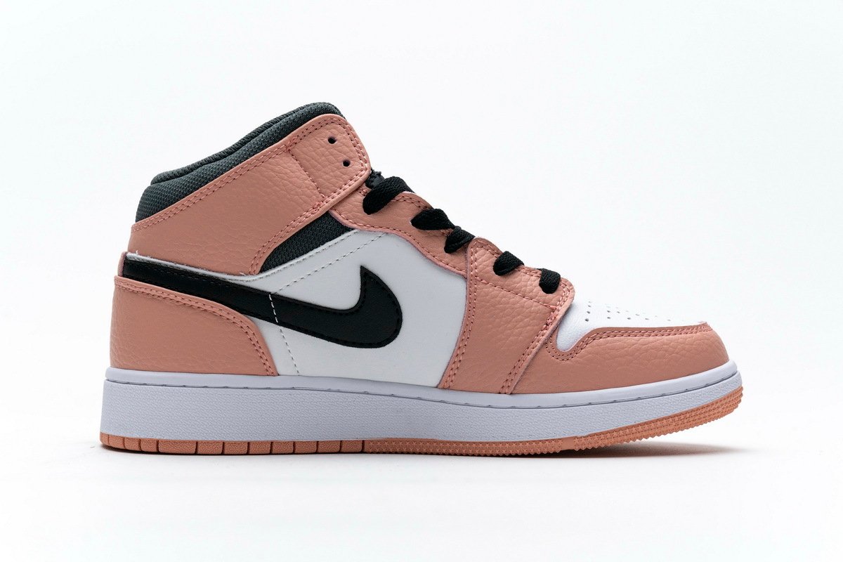 PKstockx Air Jordan 1 Mid Pink Quartz (GS) 555112-603 - Image 2