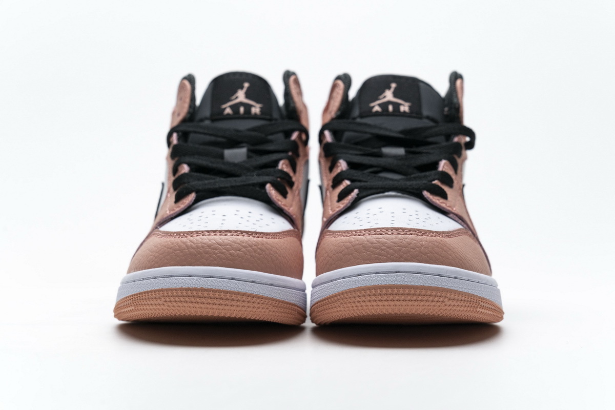 PKstockx Air Jordan 1 Mid Pink Quartz (GS) 555112-603 - Image 3