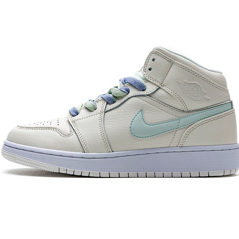 PKstockx Air Jordan 1 Mid Multi-Color Swoosh Phantom (GS) 555112-035