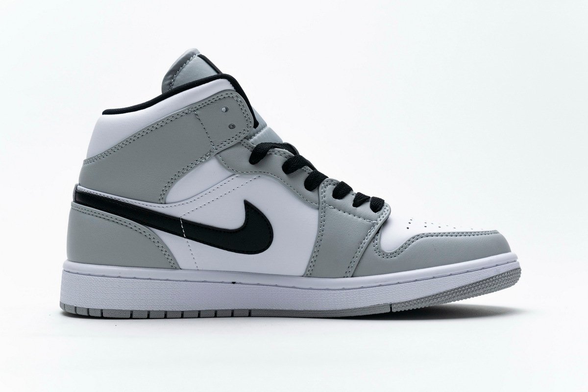 PKstockx Air Jordan 1 Mid Light Smoke Grey 554724-092 - Image 2