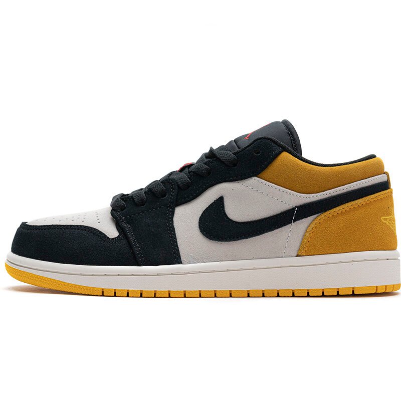 PKstockx Air Jordan 1 Low Sail University Gold Black 553558-127
