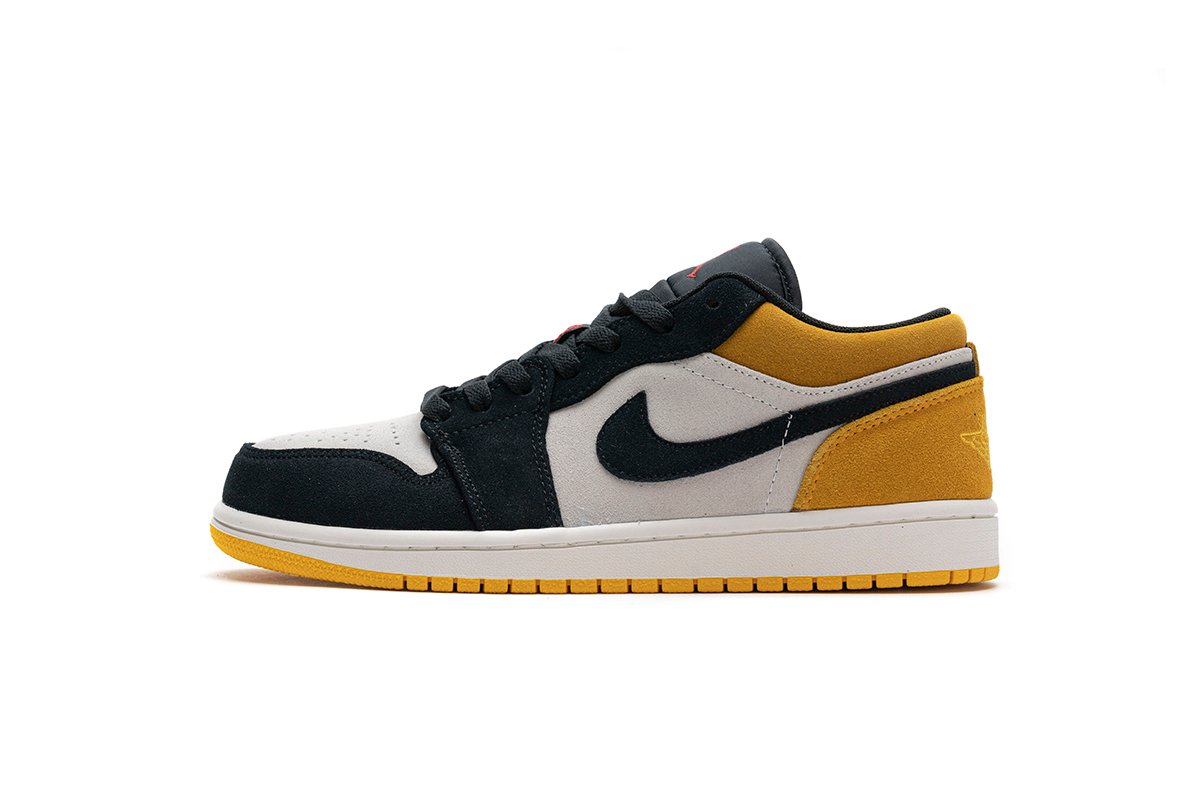 PKstockx Air Jordan 1 Low Sail University Gold Black 553558-127