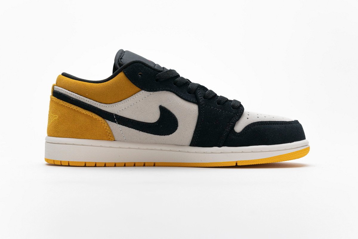 PKstockx Air Jordan 1 Low Sail University Gold Black 553558-127 - Image 2
