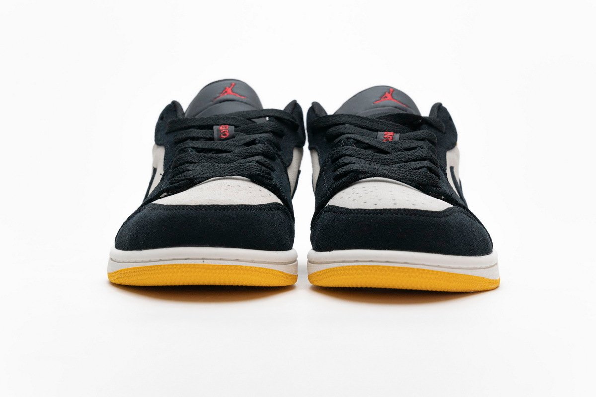 PKstockx Air Jordan 1 Low Sail University Gold Black 553558-127 - Image 3
