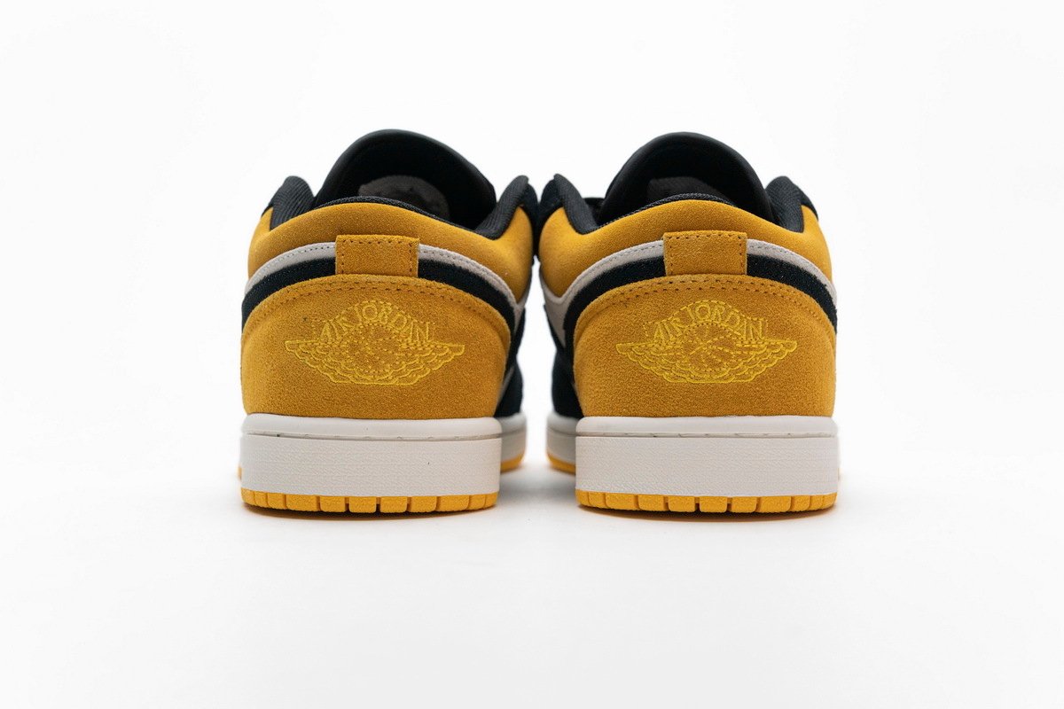 PKstockx Air Jordan 1 Low Sail University Gold Black 553558-127 - Image 4