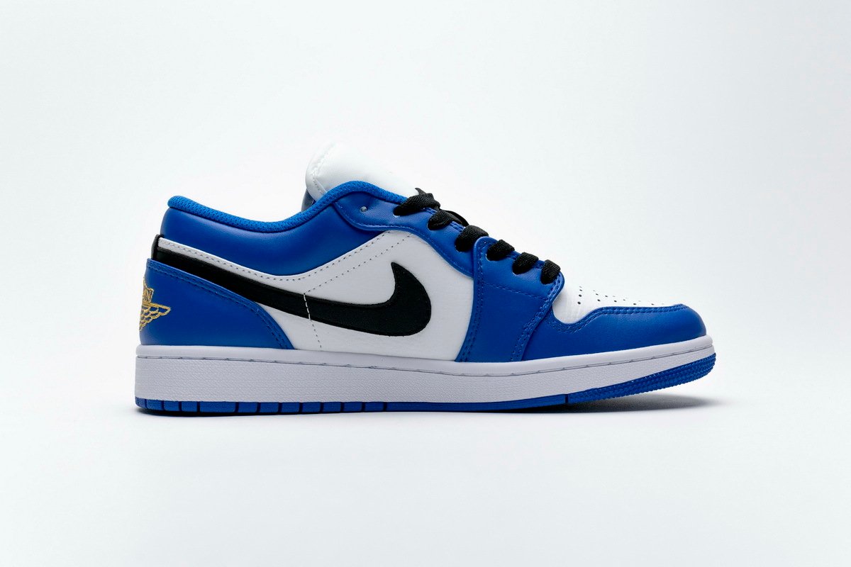 PKstockx Air Jordan 1 Low Hyper Royal Orange Peel 553558-401 - Image 2