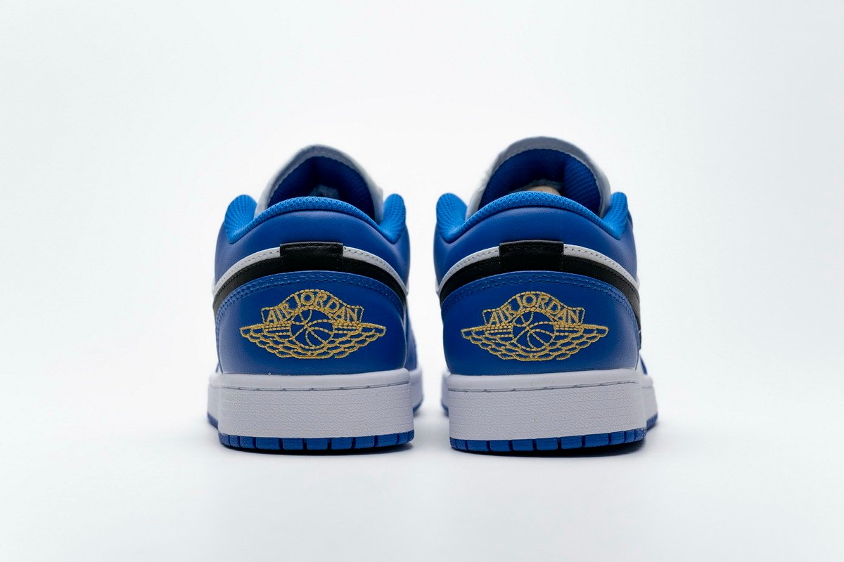 PKstockx Air Jordan 1 Low Hyper Royal Orange Peel 553558-401 - Image 4
