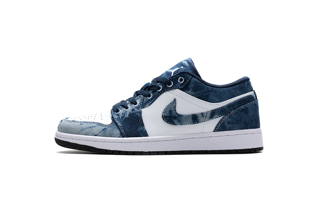 PKstockx Air Jordan 1 Low Washed Denim CZ8455-100