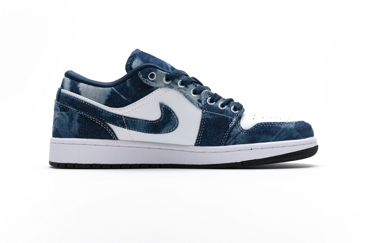 PKstockx Air Jordan 1 Low Washed Denim CZ8455-100 - Image 2