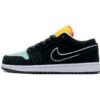 PKstockx Air Jordan 1 Low Black Aurora Green Laser Orange CK3022-013