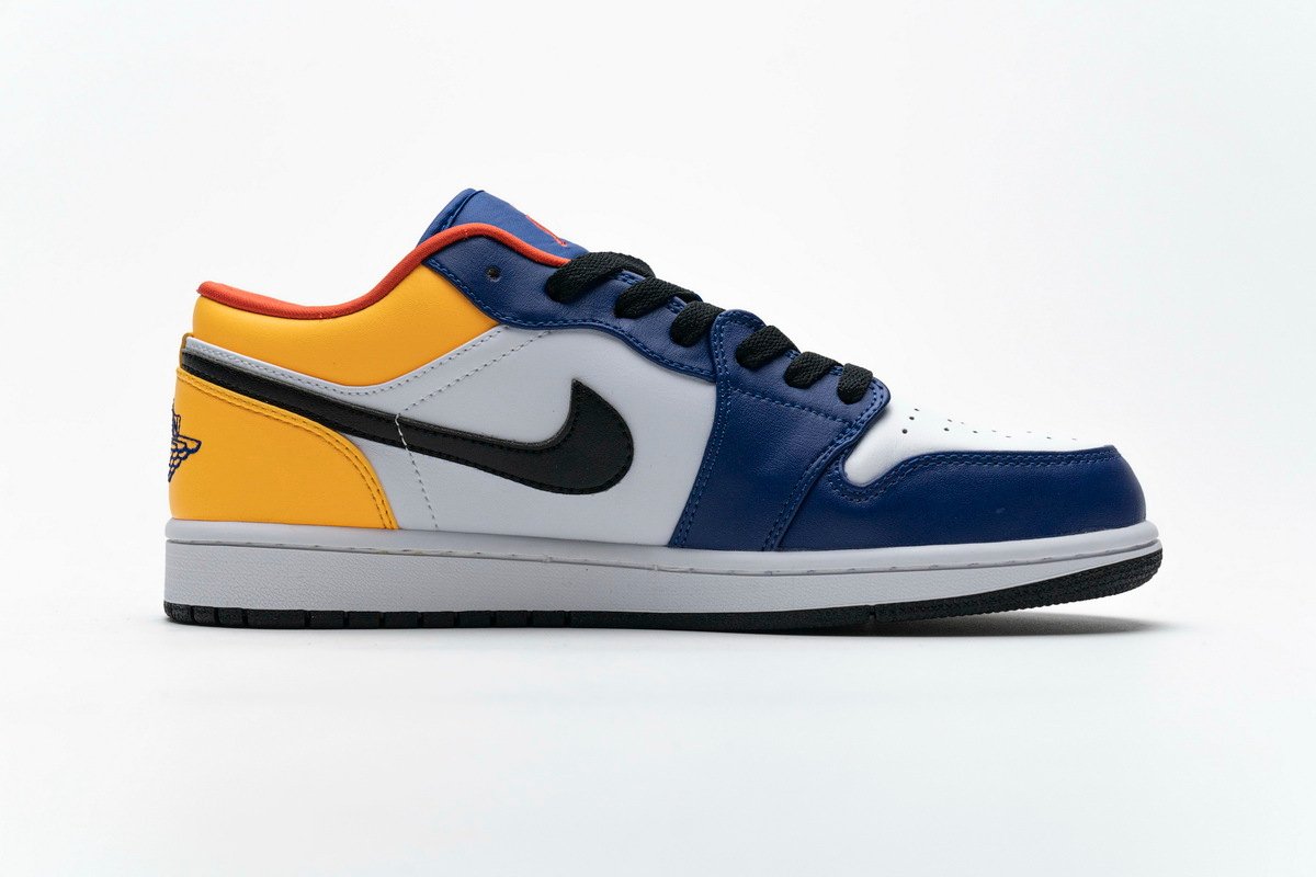 PKstockx Air Jordan 1 Low Royal Yellow 553558-123 - Image 2