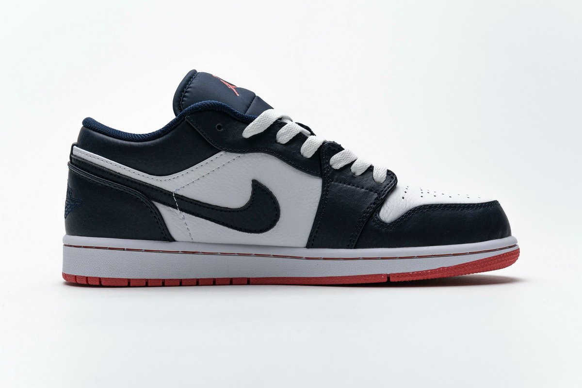 PKstockx Air Jordan 1 Low Obsidian Ember Glow 553558-481 - Image 2