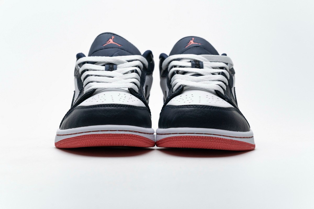 PKstockx Air Jordan 1 Low Obsidian Ember Glow 553558-481 - Image 3
