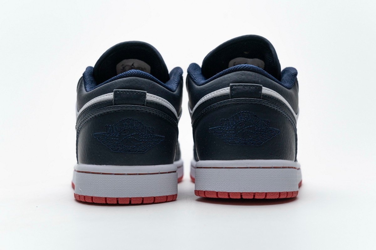 PKstockx Air Jordan 1 Low Obsidian Ember Glow 553558-481 - Image 4
