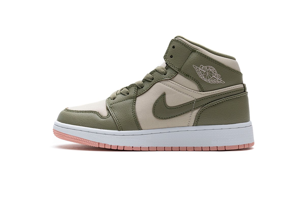 PKstockx Air Jordan 1 Mid Trooper Bleached Coral (GS) 555112-225